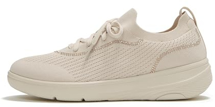 Fitflop Super-q Crystal-Trim Knit Slip-on Laced Sneakers, Scarpe da Ginnastica Donna