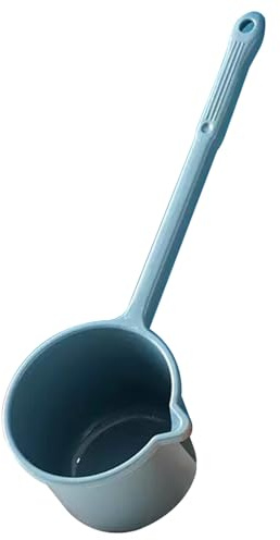 La louche à eau 5x6x18 pouces grand scoop en plastique avec une longue poignée, une déversoir d'eau de bain suspendue pour la cuisine, la salle de bain, la buanderie, la soupe, les plantes et la