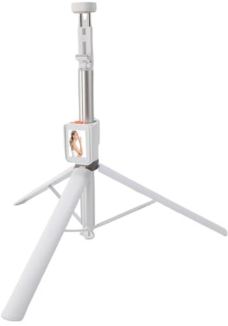 lyrlody 2 Zoll HD Handy Rückkamera Display Selfie Stick Stativ mit WiFi faltbar bis 1.8m für Live Streaming Videografie