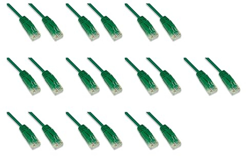 LINK LK6U015VS10 Netzwerkkabel, Kategorie 6, ungeschirmt, UTP, halogenfrei, 1,5 m, 10 Stück