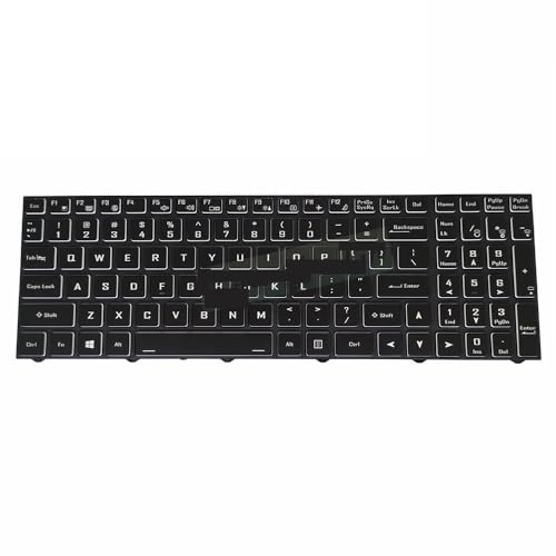 ZHOUQOZ Russische US-Tastaturen mit Hintergrundbeleuchtung für Gigabyte A7 X1 für AORUS 5 7 SB SB-7US1130SH Gaming-Notebook RU Englische Tastatur-Hintergrundbeleuchtung(US English Keyboard)