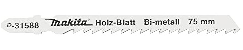 Makita P-31588 Stichsägeblatt HGS14 BiM 5 Stück, ideal für sehr schnelle und aggressive Schnitte in allen Holzarten von 6 bis 60 mm Materialstärke