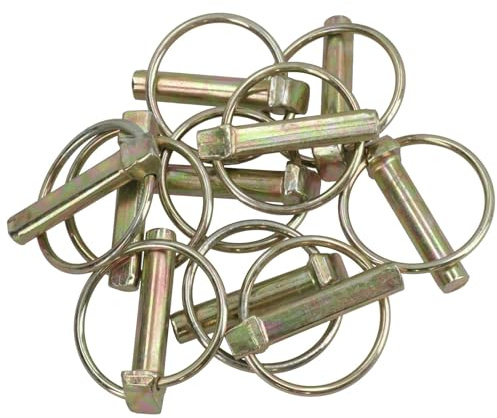 10mm Lynch Pins Clip Clamp (linchpin) Linkage Locking Pin 10pc Tractor Trailers