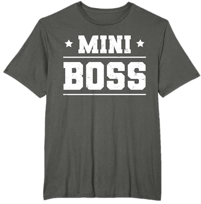 Mini Boss T-Shirt Kinder Geschenk T-Shirt