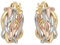 DelPia, Orecchini Modello Treccia in Oro 18kt e Argento Sterling 925 Tre Colori (10)