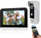 FTSTech 7 pulgadas WiFi TUYA Videoportero Teléfono con Cable Sistema de Intercomunicación por video Monitor de Panel Táctil, Cámara IR para Exteriores Desbloqueo Remoto para Seguridad en el Hogar