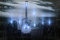Samarkand - Lights LED Bild mit Beleuchtung LED - Bilder Leinwandbild Leuchtbild Wandbild mit Beleuchtung Musik New York Gitarre