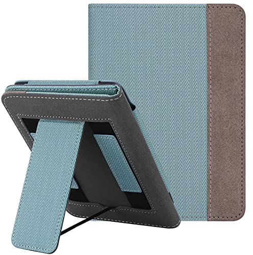 WALNEW Hülle für 6-Zoll Kindle 11. Generation 2024/2022, Kickstand Schutzhülle Tasche für Neue Kindle 2024/2022 eReader mit Zwei Handschlaufe und Auto Sleep/Wake Funktion