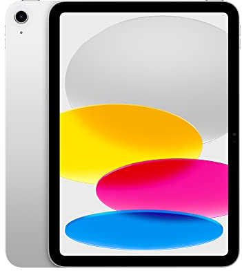 Apple iPad (10th Generation): with A14 Bionic chip, 10.9-inch Liquid Retina Display, 256GB, Wi-Fi 6, 12MP front/12MP Back Camera, Touch ID, All-Day Battery Life – Silver