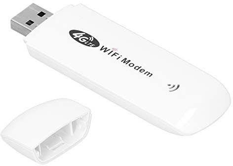 Modem WiFi USB 4G LTE, Plug and Play, Avec Emplacement pour Carte SIM et Indicateur D'état LED, Mini Routeur Portable Hotspot pour Windows XP, Vista, Win 7, 8, 10, OS X, Android, Systèmes Linux