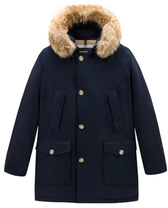 WOOLRICH Arctic Detachable Fur Parka Herren Jacke CFWOOU0482MRUT0001 Blau, Siehe Foto, XXL