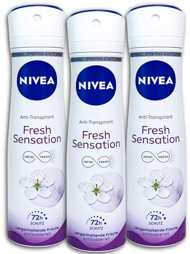 3 er Pack Nivea Fresh Sensation Deo Spray Deodorant 3 x 150 ml