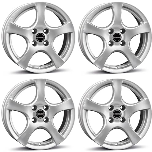 4x Borbet Felgen F 6.0x15 ET40 4x100 brilliant silver kompatibel mit Kia Picanto Rio Shuma Stonic