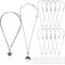 SUNNYCLUE 1 Box 20Pcs Adjustable Necklace Cord Bulk Black Rope Necklaces Vintage Korean Waxed Polyester Double Knotted Cords with 304 Stainless Steel Open Jump Ring for jewellery Making Necklace Men