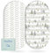 Yoofoss 2 Pack Baby Spannbettlaken Spannbetttuch Mikrofaser Matratzenauflage Atmungsaktiv Matratzenschoner Laken für 38x77 cm 41x81 cm 40x90 cm Beistellbett Babybetten Kinderbett