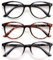 VisiWell 3 Pack Reading Glasses for Women and Men Spring Hinge Stylish Readers Black/Tortoise Readers for Men and Women (Mix Color, 4.00, Dioptres)