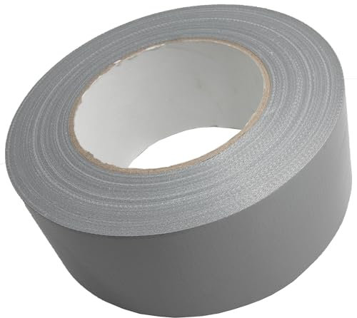 Saukalt Klimatechnik 50m PE-Gewebeklebeband 35 Mesh in silber, (Breite: 5 cm) Dicke 180 µm, Panzertape, Panzerband für unter anderem Kältemittelleitungen, Klimaanlage, Wärmepumpe