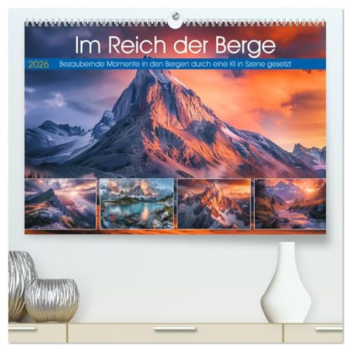 Im Reich der Berge (hochwertiger Premium Wandkalender 2026 DIN A2 quer), Kunstdruck in Hochglanz: Tauchen Sie ein in eine Landschaft, geprägt von ... und malerischen Tälern. (CALVENDO Natur)