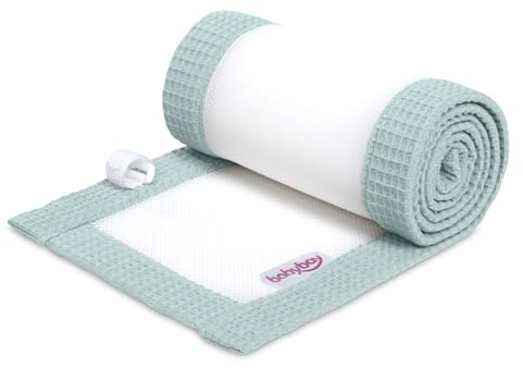 babybay Nestchen 3D Mesh-Waffelpiqué passend für Modell Maxi, Boxspring, Comfort und Comfort Plus, zartblau