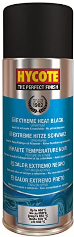 Hycote Fast Drying Extreme Heat Aerosol Car Spray Paint, Black, 400 ml