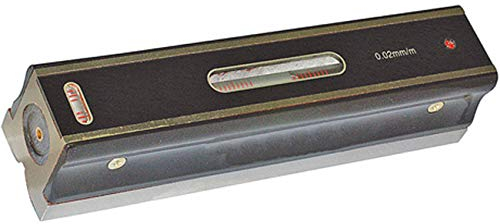 Optimum Maschinenwasserwaage/Wasserwaage (Genauigkeit 0,02 mm/m, Längs- und Querlibelle, Wärmeschutzgriff) 3385064