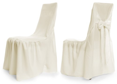 TexDeko Universal Stuhlhussen - Modell Wien - Creme