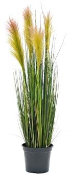 EUROPALMS Federgras, künstlich, rosé, 90cm