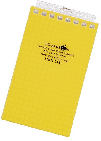 Lihit Lab Aqua Drops Twist Ring Memo Notepad - 2.8 X 4.7 - 5 mm Graph - 40 ...