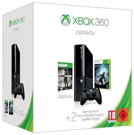 Console Xbox 360 250 Go + Halo 4 + Tomb Raider