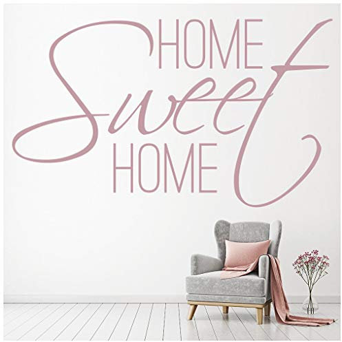 azutura Home Sweet Home Family Quote Wall Sticker available in 5 Sizes and 25 Colours Fuchsia Pink
