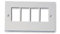 kenable RJ45 Face Plate Wall Socket Quad 4 Port for RJ45 Keystone Jacks