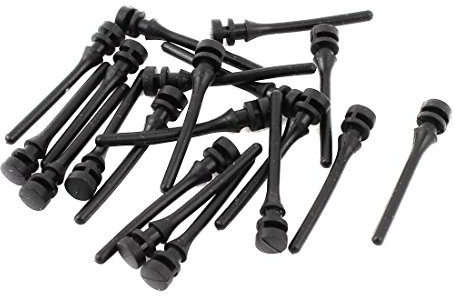 sourcing map PC Ventilador para Caja Montaje Clavijas Anti Ruido Vibración Silicona Tornillos 20 Unidades