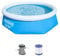 Bestway Fast Set Pool Set mit Filterpumpe, 244 x 66 cm, blau