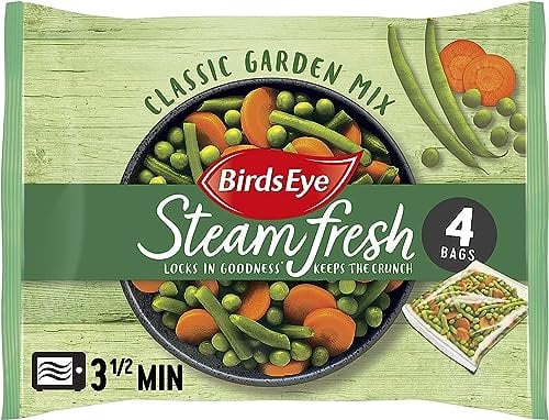 Birds Eye Steamfresh 4 Garden Mix Steam Bags 540g