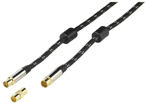 Vivanco 48138 Koaxialkabel 1,5 m F schwarz