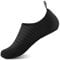 IceUnicorn Badeschuhe Wasserschuhe Damen Herren Schwimmschuh Strandschuhe Aquaschuhe Bequeme Passform(Schwarz, 42/43EU)