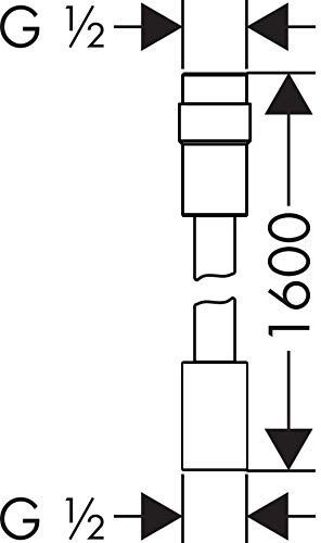 Hansgrohe 28128000 Brauseschlauch Cromo 1,6 m