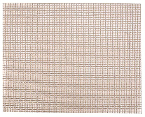 Tapis de barbecue antiadhésif 40 x 33 cm pour barbecue barbecue grill rôti en fibre de verre noir marron marron