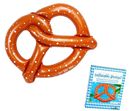 Schwimmbrezel/Badespass mit bayrischer Schwimmbreze/Prezel/Breze zum Baden/Luftmatratze
