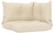 vidaXL Palettenkissen 3-TLG., Palettenauflage für Europaletten, Palettenpolster Palettensofa Outdoor Indoor, Sitzkissen Rückenkissen Seitenkissen, Creme Stoff