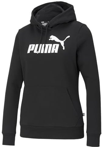 PUMA Ess Logo Hoodie FL, Sudor Women's, Black, L