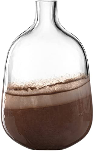 LEONARDO HOME 041670 Vase CASOLARE 33,5 cm braun, Glas
