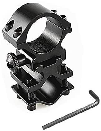 FIRECLUB 2019 1 Inch Scope Mount Ring and Adapter, Tactical Flashlight Sight Mount Holder with 20mm Barrel Clamp Adapter Picatinny/Weaver