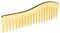 Bürste Gold, Breite Zahnkämme,kein Griff Detangler Kamm Frauen Professioneller Haarstyling-Kamm für Lockiges oder Glattes Haar Nasses oder Trockenes Haar(Golden)