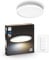Philips Hue White Ambiance Aurelle Panelleuchte weiß inkl. Dimmschalter, 2200lm, rund, dimmbar, alle Weißschattierungen, steuerbar via App, kompatibel mit Amazon Alexa (Echo, Echo Dot)