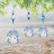 3 prisma de cristal para decoración, Feng Shui, atrapasueños, cristal prisma de cristal solar, carillón de viento, mariposa para decoración de ventanas
