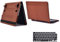 TYTX Kompatibel mit MacBook Pro 14 Hülle Zoll Leder Case 2021 A2442 M1 Pro/M1 Max, Laptop-Hülle mit Heat-Vent und Stand Funktion, Schutzhülle Case mit Tastaturabdeckung, Braun
