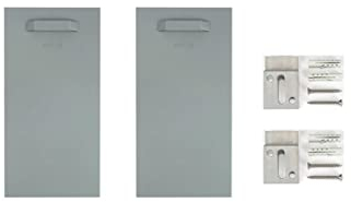 Selbstklebendes Befestigungsset Bilderhalter Spiegelhalter Dibond-Aufhänger Haftbleche (2x Halter | Z-Haken, 200x100mm)