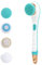 Facial Cleansing Brush,Electric Body Brush Shower Massage Exfoliating Scrubber Soft Silicone USB Rechargeable 2 Speed Spin Cleaning Brush Green