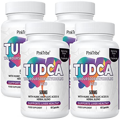 TUDCA 500mg, Tauroursodeoxycholsäure mit Humin und Fulvosäuren, Rübenwurzel und mehr, Tudca Gallensalzergänzung, 240 Kapseln